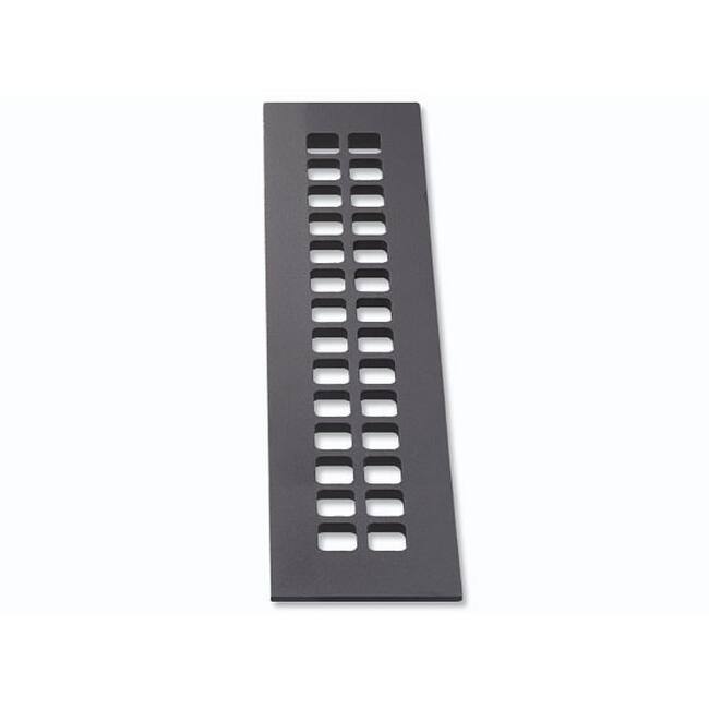 Reggio Registers Grid Series 2-1/4" x 14" Floor Grille without - Black Aluminum