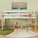 preview thumbnail 2 of 7, Rubber Wooden Twin Loft Bed with Ladder, Platform Bed for Bedroom