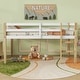 preview thumbnail 1 of 7, Twin Loft Bed with 8-Slat Support & Guardrails