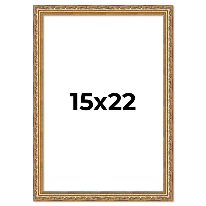 15x22 Frame Red Solid Wood Picture Frame Width 1.75 Inches | Interior Frame Depth 1 13/16 Inches