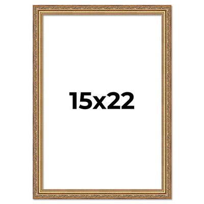 15x22 Frame Red Solid Wood Picture Frame Width 1.75 Inches | Interior Frame Depth 1 13/16 Inches