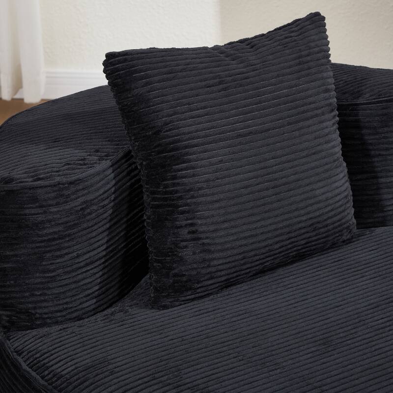 Plush Lounger Soft Sofa No Assembly Required