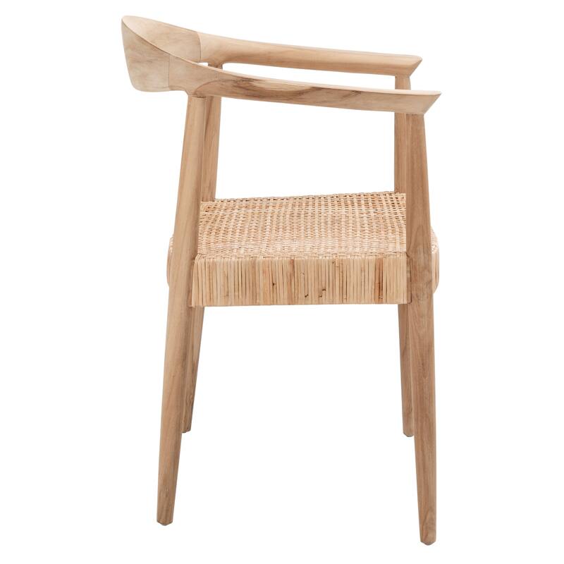 SAFAVIEH Altha Rattan Peel Accent Chair - 24.8" W x 18.9" L x 30.7" H - 25Wx19Dx31H