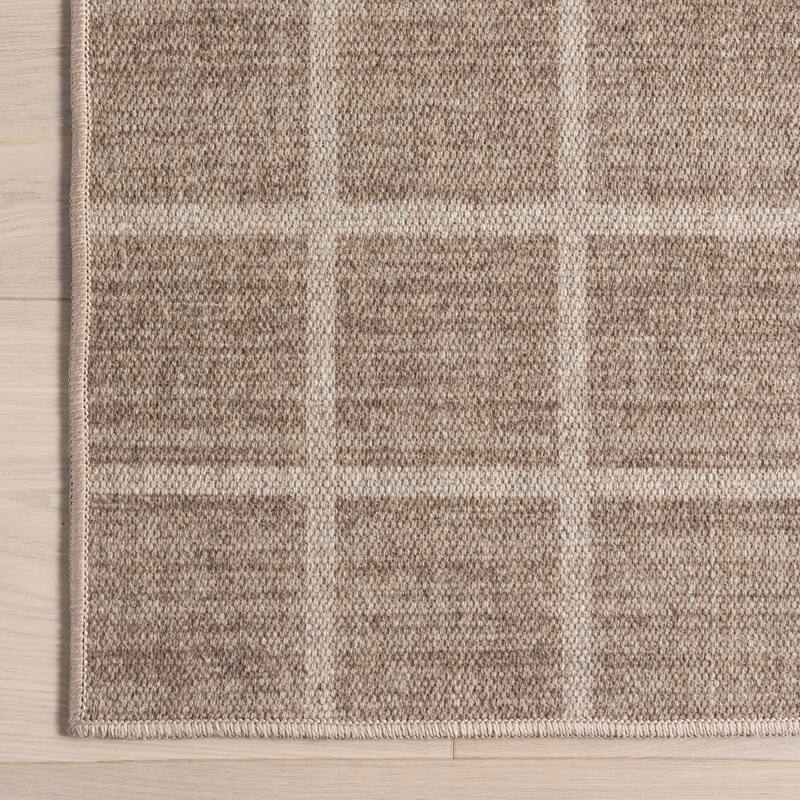 Nuloom Daena Checkered Machine Washable Area Rug