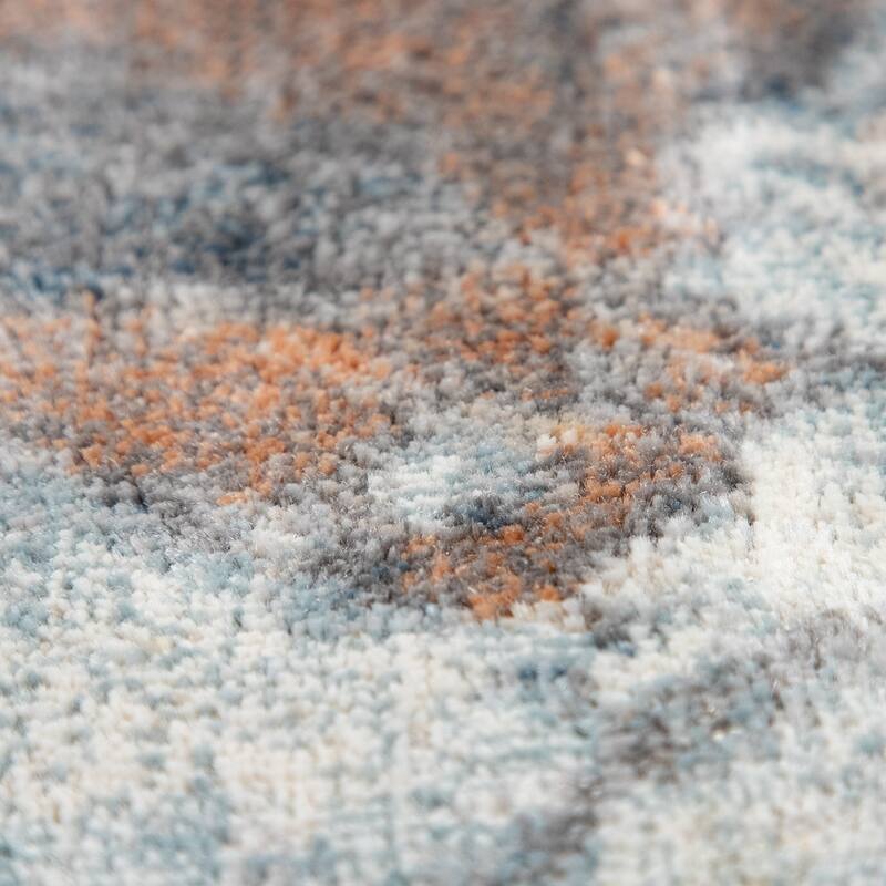 Modern Area Rug for Living-Room Art-Work Design in cream grey brown