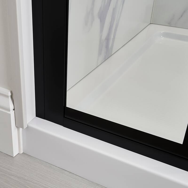 CRAFT + MAIN MRHG6074-GR Marina 74" High x 60" Wide Hinged Frameless