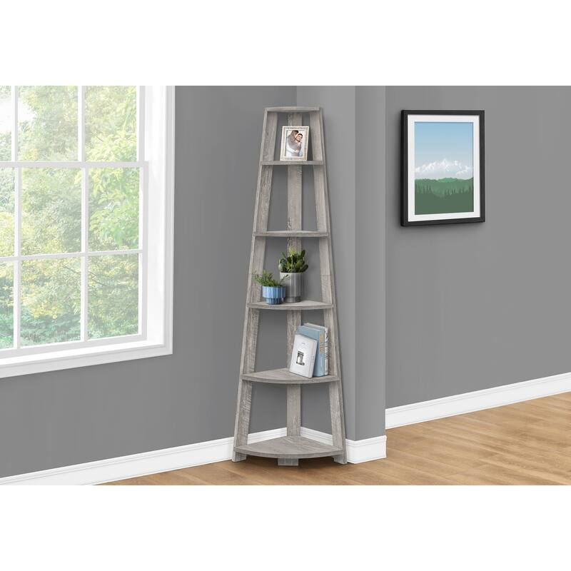5 Tier Corner Bookshelf