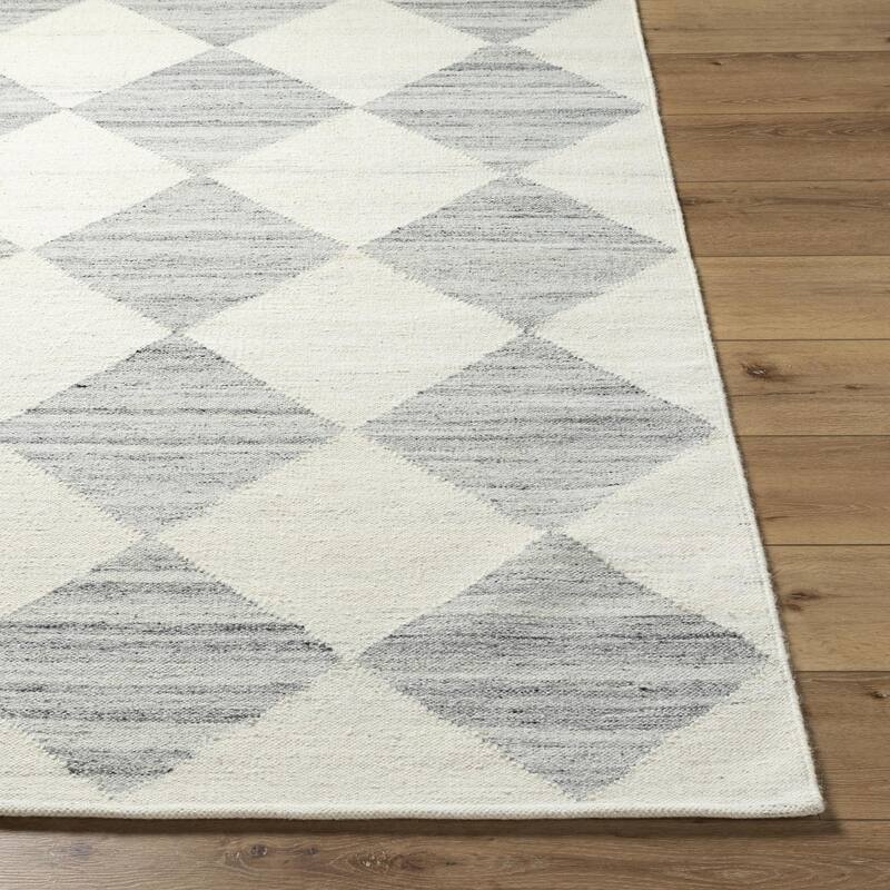 Keyonna Casual Solid Color Wool Area Rug