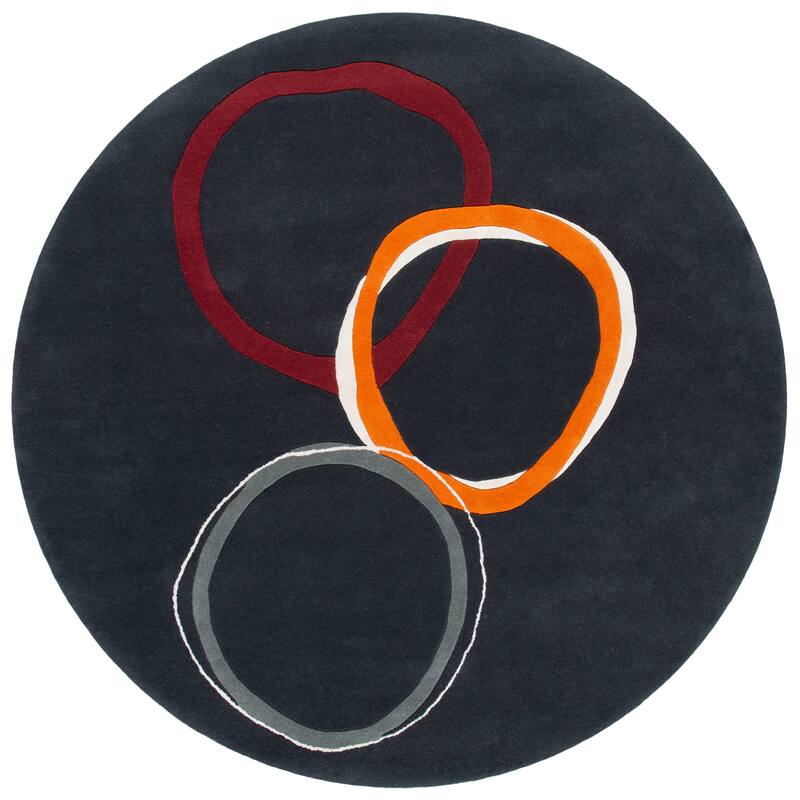 SAFAVIEH Handmade Soho Tiera Circles N.Z. Wool Rug