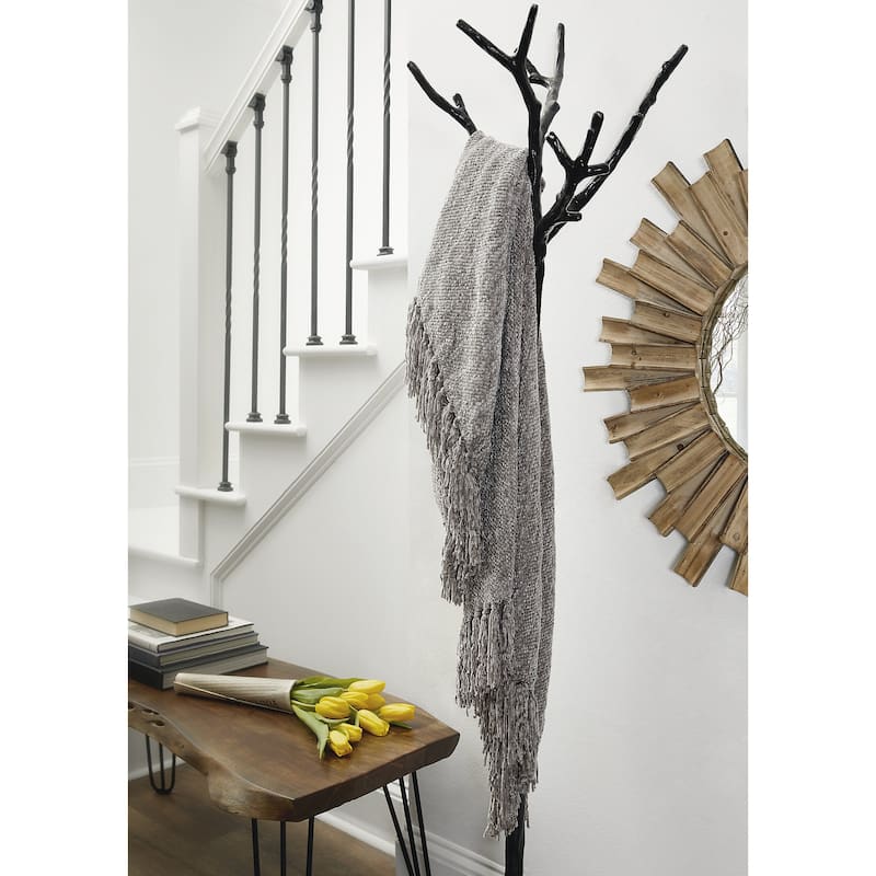 Signature Design by Ashley Tamish Throw (Set of 3) - Gray - 50" W x 60" D x 0.39" H