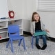 preview thumbnail 5 of 56, 2 Pack Plastic Stackable Preschool Chair with 10.5" Seat Height - 14"D x 12.5"W x 20"H