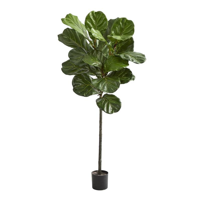 52 Inch Artificial Tree - Indoor Faux Fig Tree with Planter - Home Office Decor - Green - 51-60 Inches