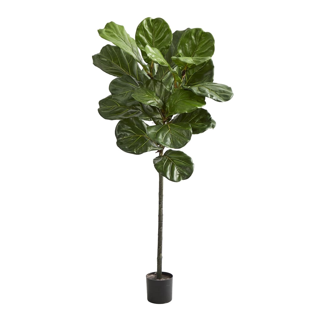 52 Inch Artificial Tree - Indoor Faux Fig Tree with Planter - Home Office Decor - Green - 51-60 Inches