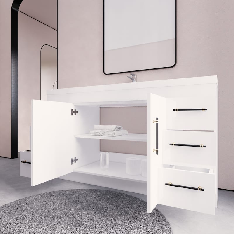 Eliza 60'' Freestanding Vanity with Single Sink