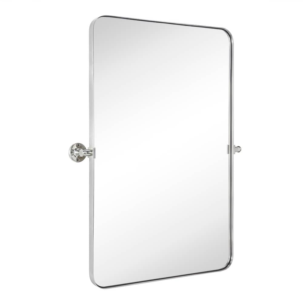 TEHOME Aura Jonathan Rectangle Pivot Tilt Metal Wall Mirror