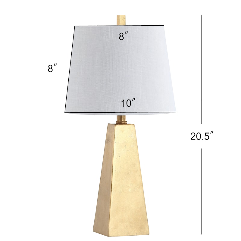 Gabrielle 20.5" Resin LED Table Lamp, White Marble Finish by JONATHAN Y - 20.50