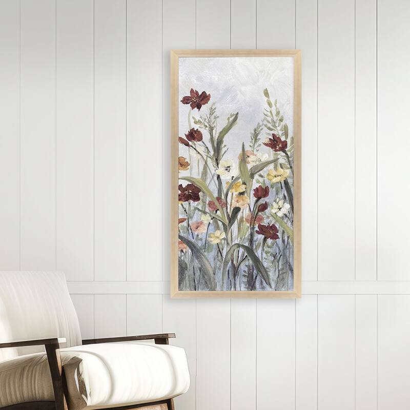 Paragon Flourish Wild Flower I Framed Art - Wood