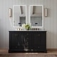preview thumbnail 36 of 148, Ancerre Designs Audrey Bathroom Vanity Set 66" - Black Onyx