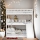 preview thumbnail 17 of 41, Full Over Full Over Full Triple Bunk Bed with Ladder,Slide, for Bedroom