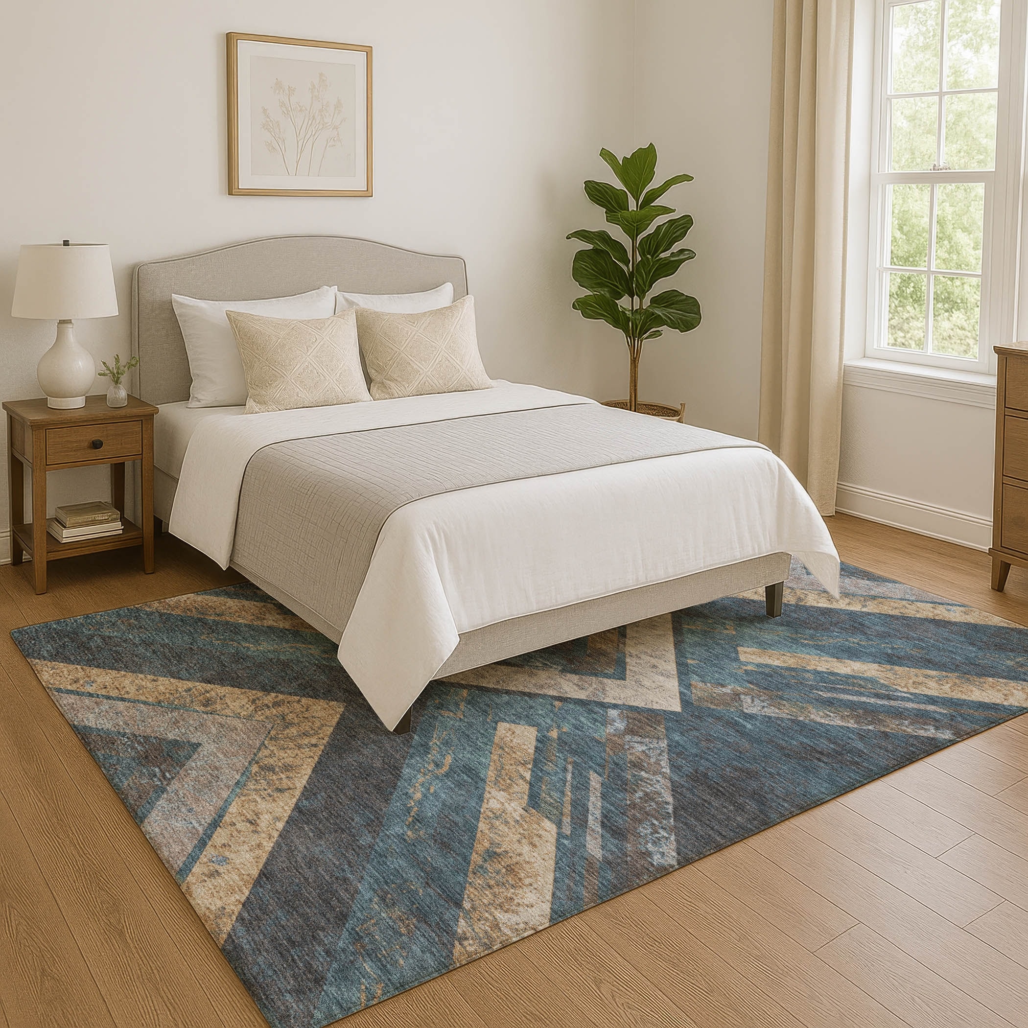 Premium Washable Super Soft Modern Global Mayfield Rug