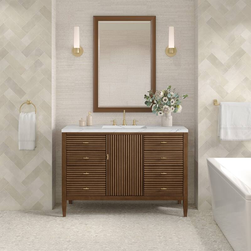 James Martin Vanities 485-V48-3ENC Myrrin 48" Single Basin Wood Vanity