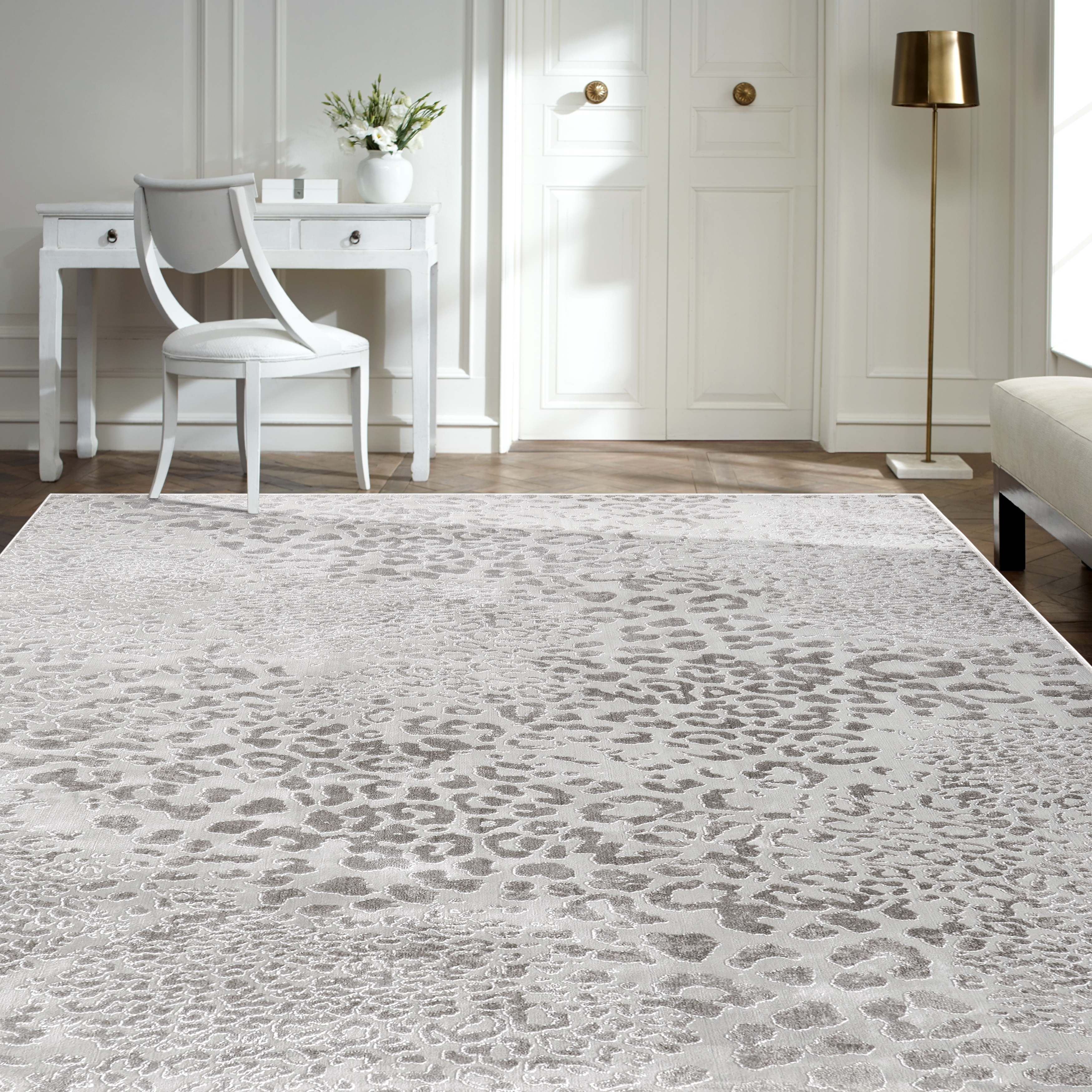 KALATY N Natori Serengeti Leopard Area Rug