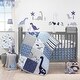 preview thumbnail 3 of 1, Bedtime Originals Roar Blue/Gray Dinosaur Window Valance
