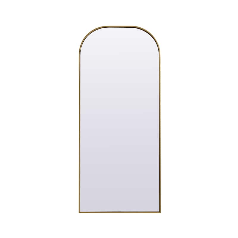 Elegant Lighting MR1B2866 Blaire 28" W x 66" H Modern Arched Bathroom - Brass