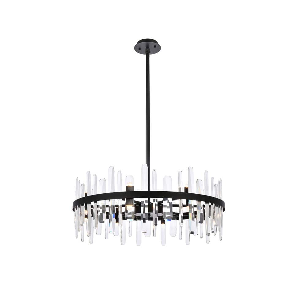 Indigo Home 32 inch crystal round chandelier