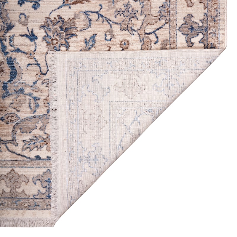 Arcelina Marlow Ivory Oriental Polyester Area Rug