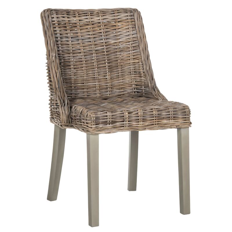 SAFAVIEH Joung Dining Grey Dining Chair (Set of 2) - 21"Wx23"Dx34"H