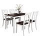 preview thumbnail 7 of 17, Clihome 5-Pcs Wood Home Kitchen Dining Table Set Beige