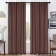 preview thumbnail 92 of 198, Superior Solid Machine Washable Room Darkening Curtains with Back Tabs, Set of 2 42" x 108" - Cappuccino