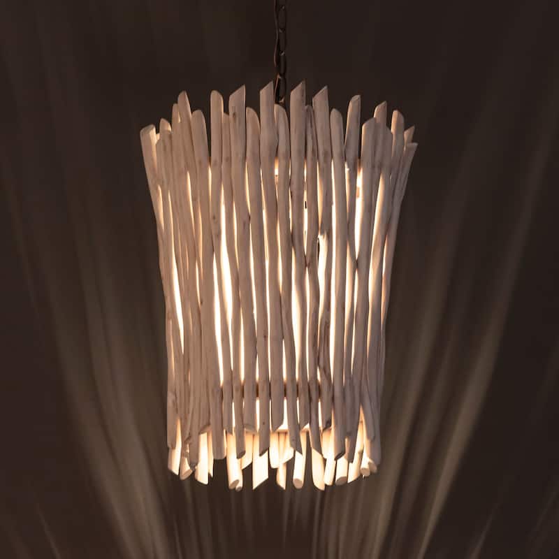 Maxim 22421 Baywood 14" Wide Wood Pendant