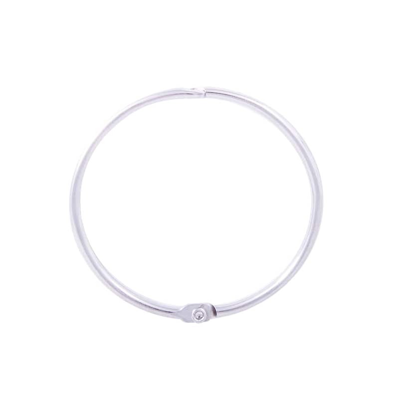 Kenney Circular O-Ring Shower Curtain Rings, Set of 12 - Chrome