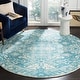 preview thumbnail 9 of 41, SAFAVIEH Handmade Restoration Vintage Boho Gaylen Wool Rug 6' Round - Light Blue/Ivory - Round