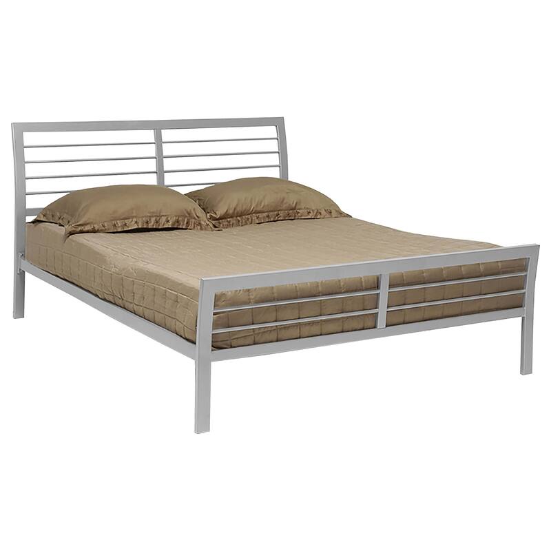 Cooper Contemporary Metal Open Frame Bed Silver - Full