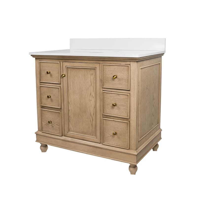Bella 42-inch Vanity with Engineered White Top