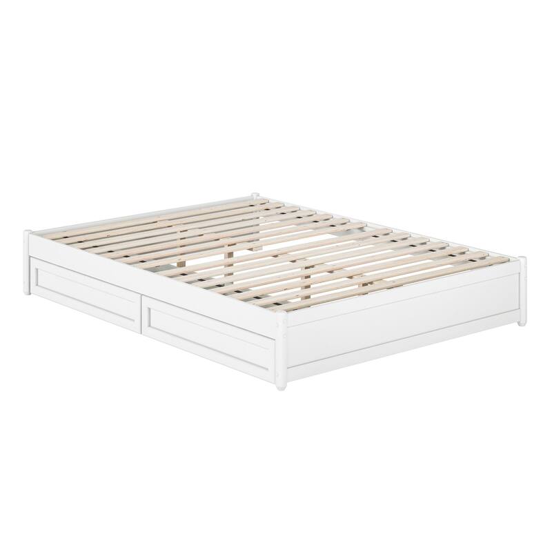 Barcelona Panel Platform Bed with Storage Drawers