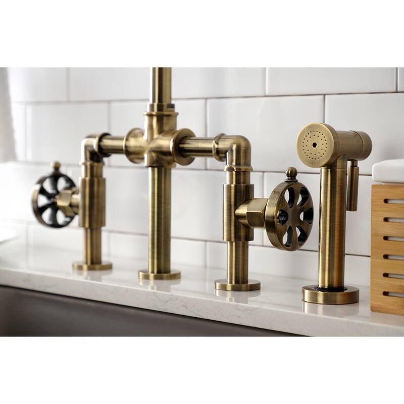 Kingston Brass Belknap Bridge Kitchen Faucet