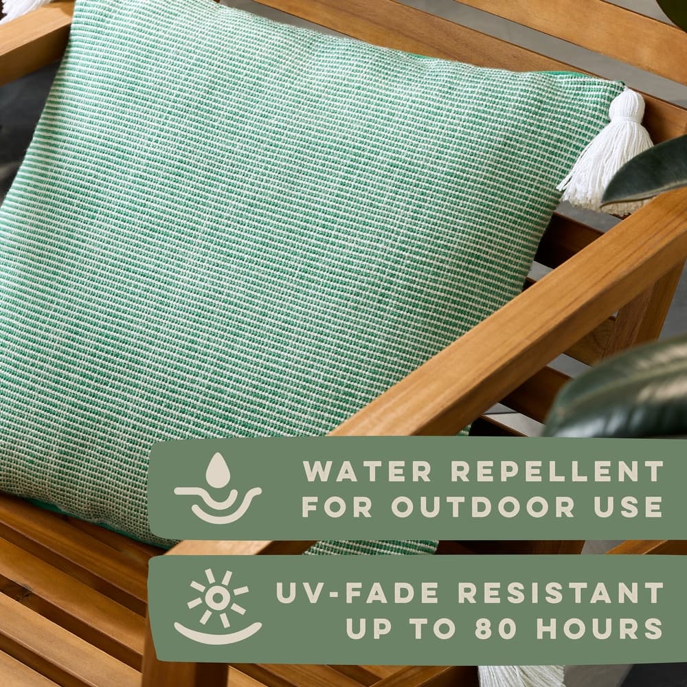 TOWN & COUNTRY TERRA Alara Ribbed Texture Indoor Outdoor Decorative Pillow