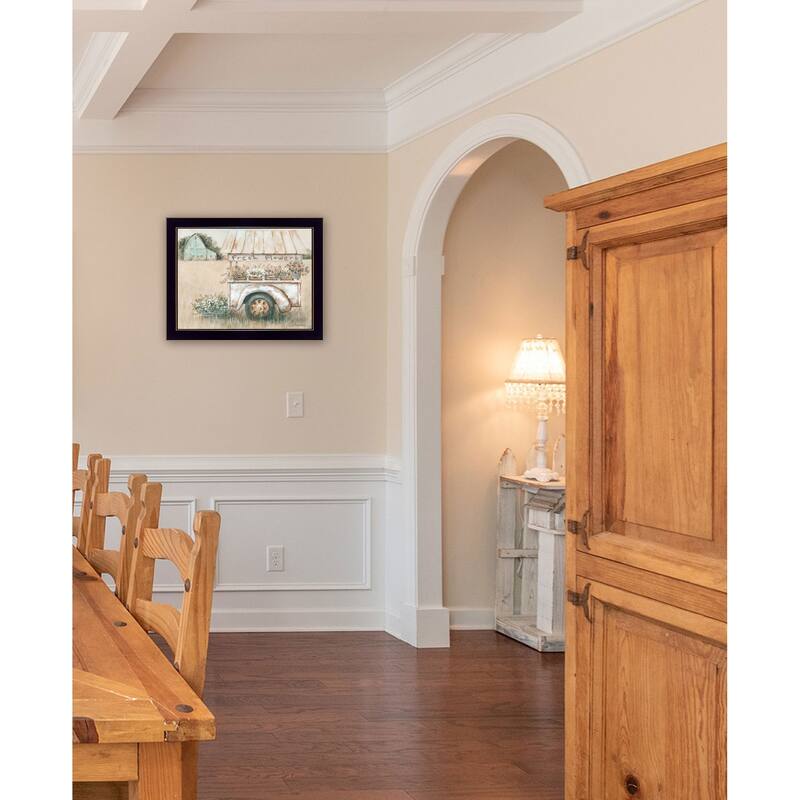 TrendyDecor4U "Fresh Flowers For Sale" Framed Print Wall Art