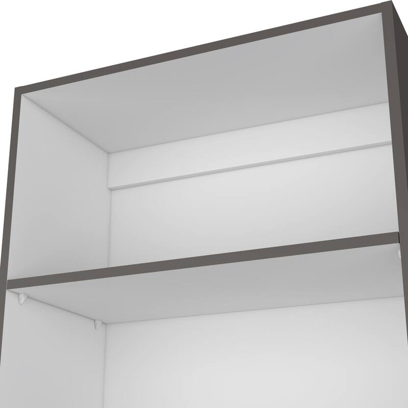 Modern 4-Tier Bookcase with Four Large Storage Shelves for Books and Decor
