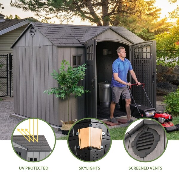 Lifetime 10 FT. x 8 FT Outdoor Storage Shed - Bed Bath