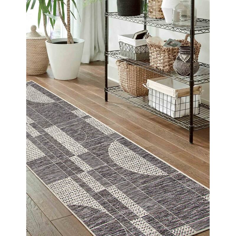 ECARPETGALLERY Machine Woven Bodhi Taupe Area Rug