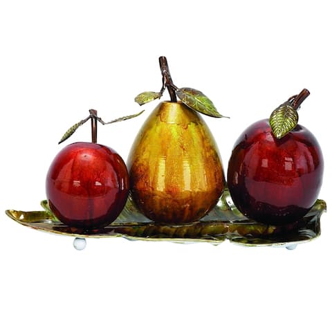 Casa Cortes Metal Fruit Centerpiece Decor