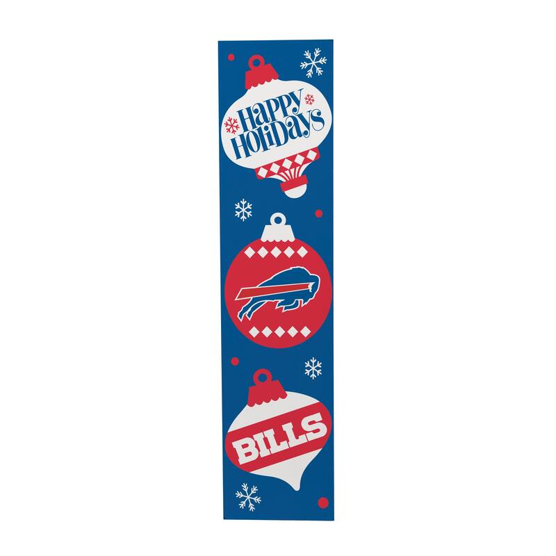 47" Double Sided Seasonal Porch Leaner, Buffalo Bills - 47" x 11.25"