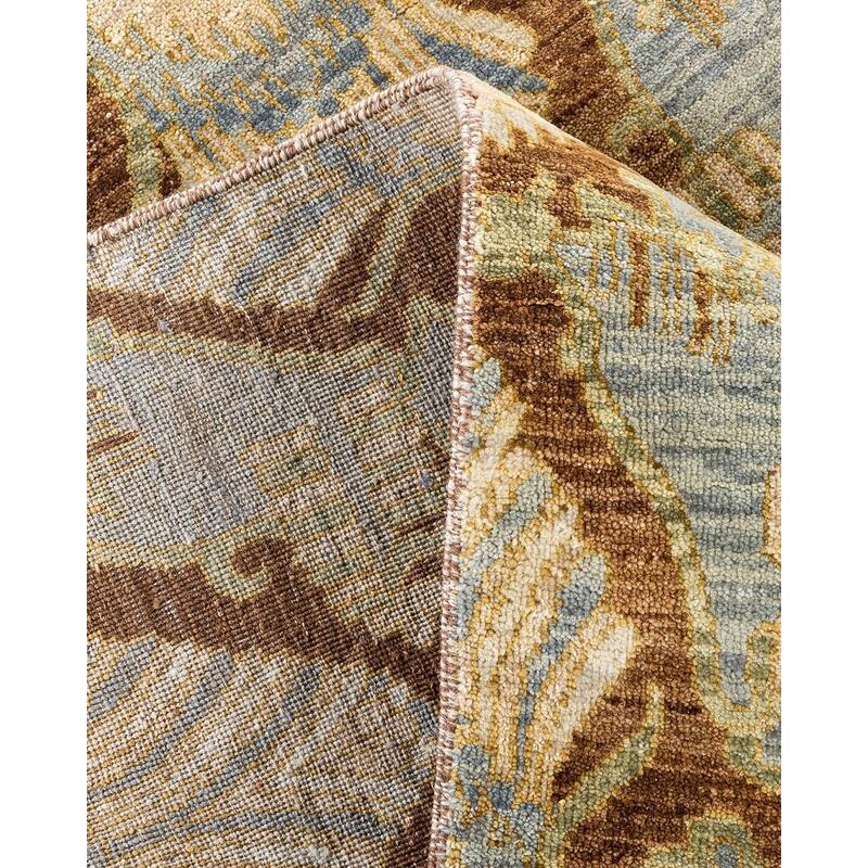 Ikat One-of-a-Kind Hand-Knotted Area Rug, Beige - 8' 0" x 10' 0"