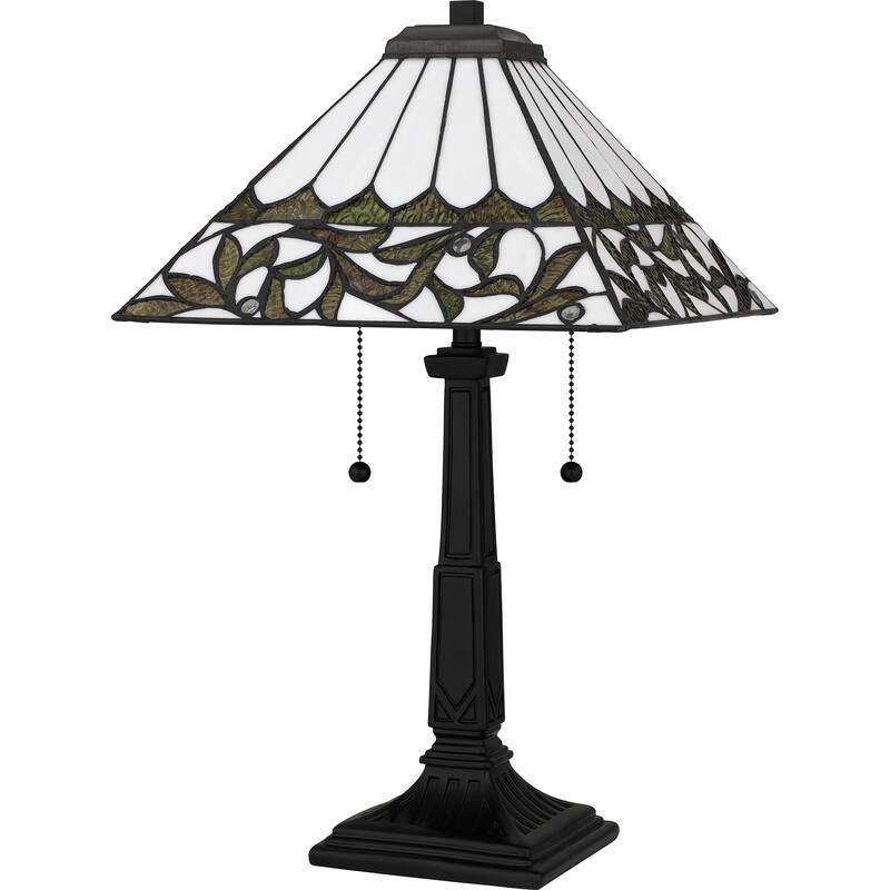 Galahad 2-Light Matte Black Table Lamp