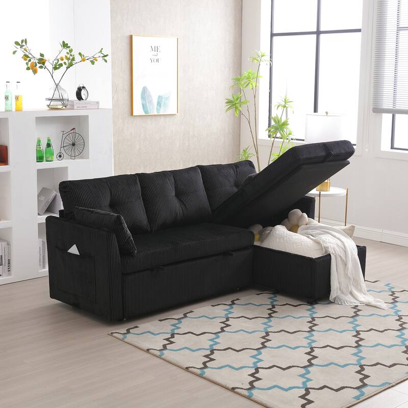 Modular Sectional Sofa L Shaped Modular Couch with Reversible Chaise